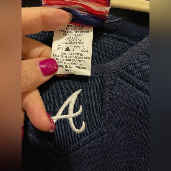 MLB - authentic - Majestic Atlanta Braves - long sleeve - heavy sweatshirt - Picture 2 of 4